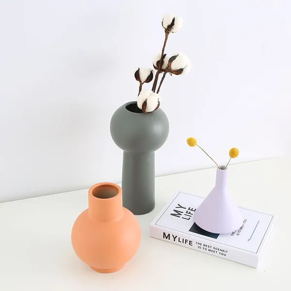Ins Style Blue Ceramic Vase Christmas Table Setting Dining Room Decor photo-4