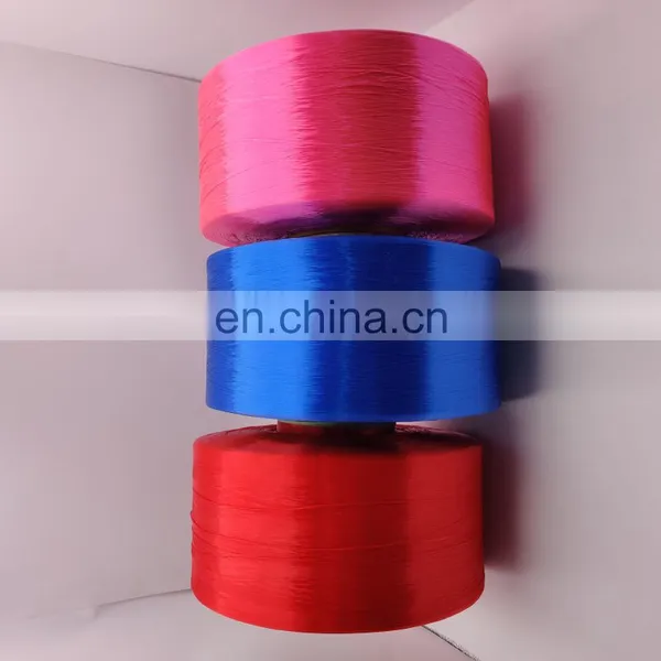 Durable In Use 140D Bright Fdy Nylon 6 Filament Full Draw Textured Dope Dyed Yarn for Sale photo-2
