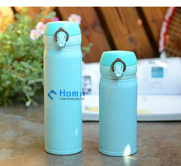 500ml Stainless Steel Double Wall Water Bottles With Push Button Lid photo-4