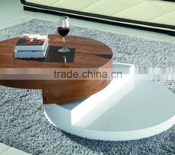 Modern Designed MDF High Gloss Double Colors Folding Coffee Table Quality Choice photo-2