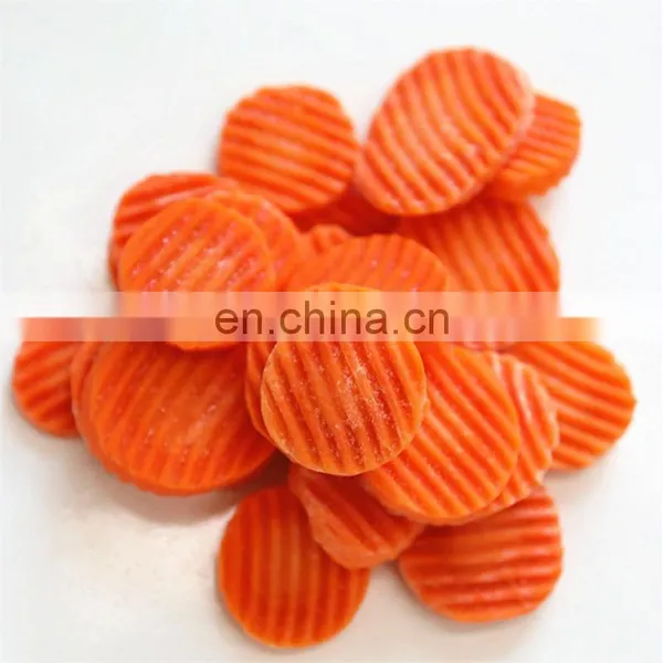 BRC A DIA 30-50mm Crincle Cut Straight Cut Carrot Coin IQF Frozen Slices Carrot From Sinocharm photo-5