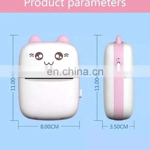 Hot Selling Mini Portable Pocket Printer 200dpi Black White Thermal Sticker Printer Bill Photo Wireless Mobile Label Printers photo-5