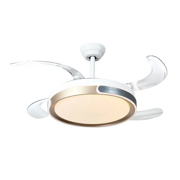 High Quality 42′′ Invisible Ceiling Fan With LED Light DC Motor Retractable Bladeless Fan Light With Remote Control