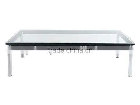 Le Corbusier Rectangular Glass Coffee Table