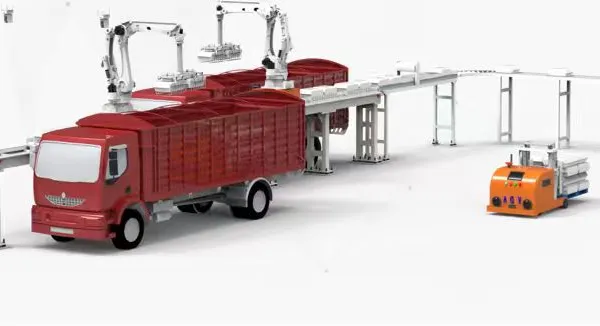 Fully Automatic Truck Loading Robot Six-Axis Bagged Compound Fertilizer Robotic Arm, Composite Loading Robot 1200-1400 Bags per Hour