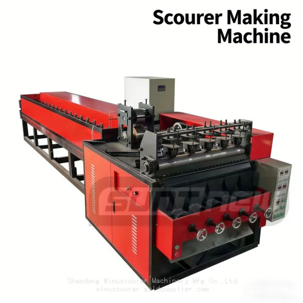 Automatic Stainless Steel Scourer Making Machine with Drawing Wire