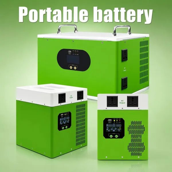 Portable Power Station With LiFePO4 Battery for Outdoor and Emergency Power