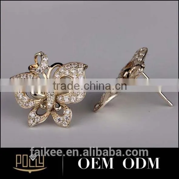 Flower Pistil Design 925 Silver Jewelry Latest Fashion Earrings photo-2