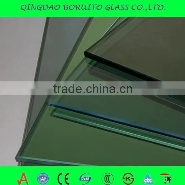 Factory Direct Sale 6mm Dark Green and Light Green Reflective Float Glass Price photo-2