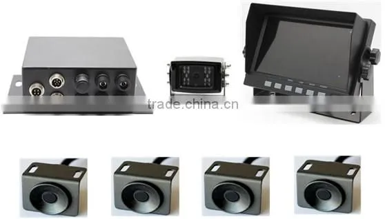 PS-7009 Parking Sensor With Cam&monitor for Various Heavy Duty Vehicles, With 0.4-5m Detection