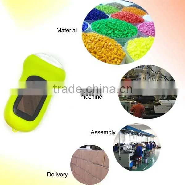 (130044) Emergency Mini Solar Hand Crank Dynamo Flashlight With 3 Led photo-3