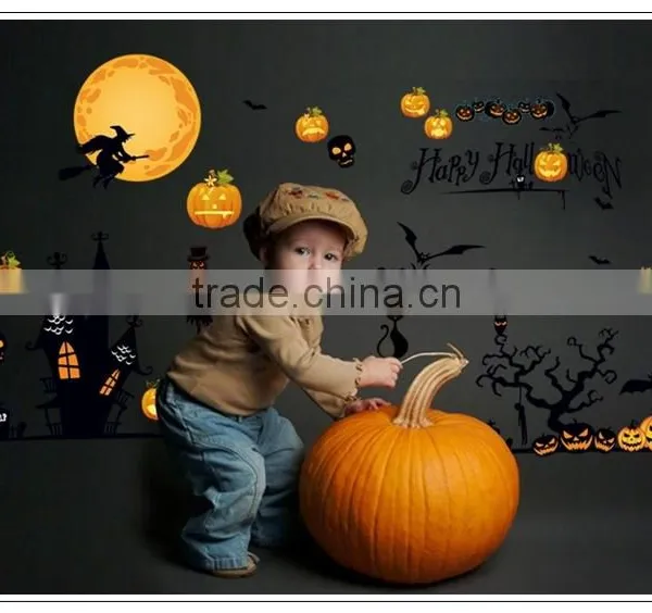 ALFOREVER PVC Halloween Big Size Sticker,pvc Halloween Decals photo-5