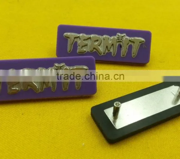 New Arrive High Quality Rubber Covered Zinc Alloy Metal Rivet Badges For Handbad -- P5330 photo-3