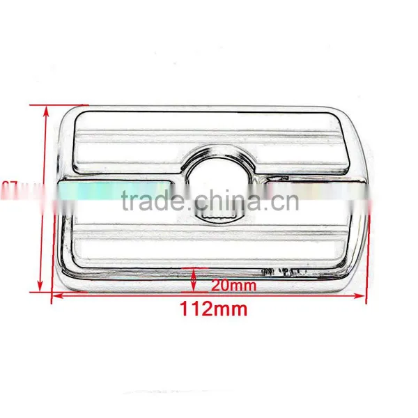BJ-FP216-052 Skull Large Billet Aluminum Brake Pedal Pad Cover For 1980-up Harley Touring photo-6