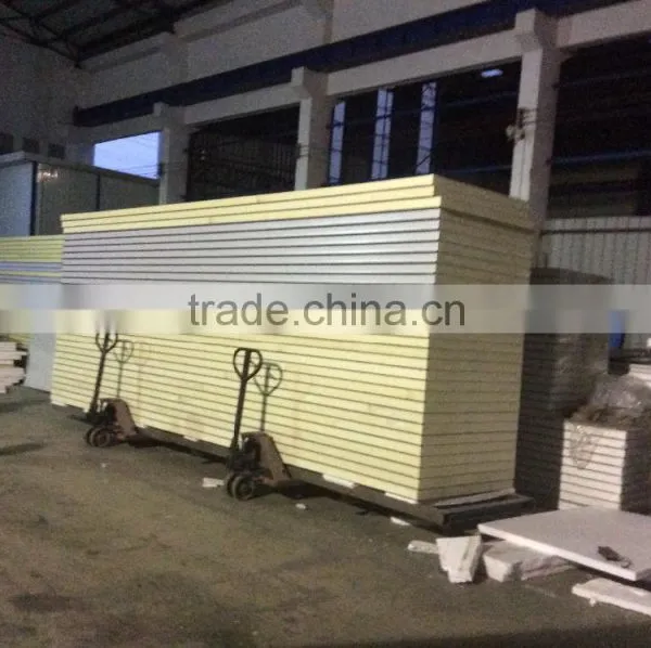 75mm Thickness PU Foam Sandwich Wall Panel, Wall Sandwich Panel Price for Refrigerating Room photo-2