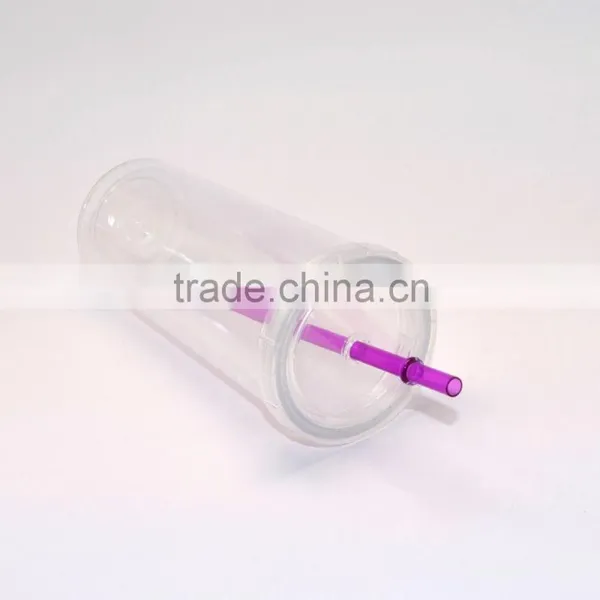 Wholesale Promotion Outdoor Travel Plastic Cups With Lid And Straw photo-3