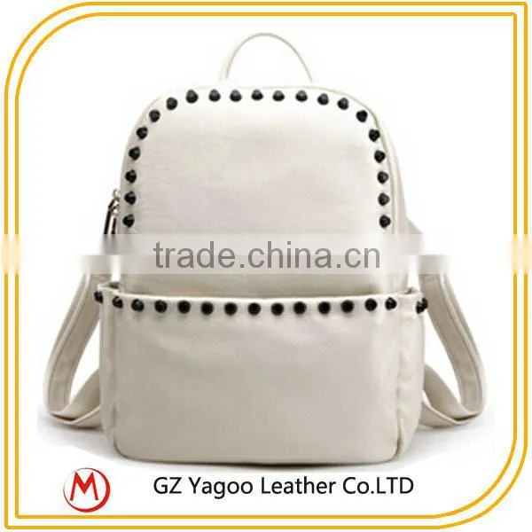 Cool Leisure School Backpack Rivet Backpack Bag photo-4