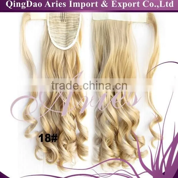 Wholesale Premium Fashion Cheap Heat Resistant Synthetic Ponytail photo-2