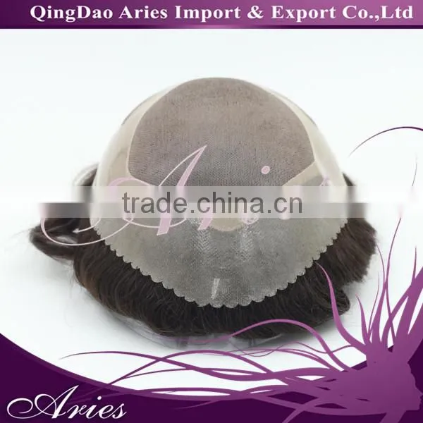 100% Real Remy Hair Base Size Adjustable Mens Wig photo-3