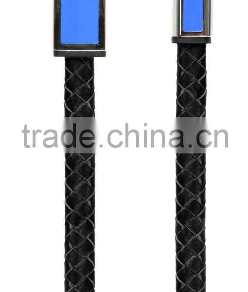 Save 20% MFI Certified Charge & Sync Flat Bonded Leather Cable With High Quality photo-3