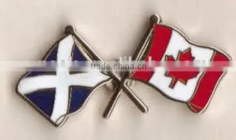 OEM Logo Promotional Fashionable Custom Flag Metal Name Epoxy Pin Badge / Button Badge Holder photo-3