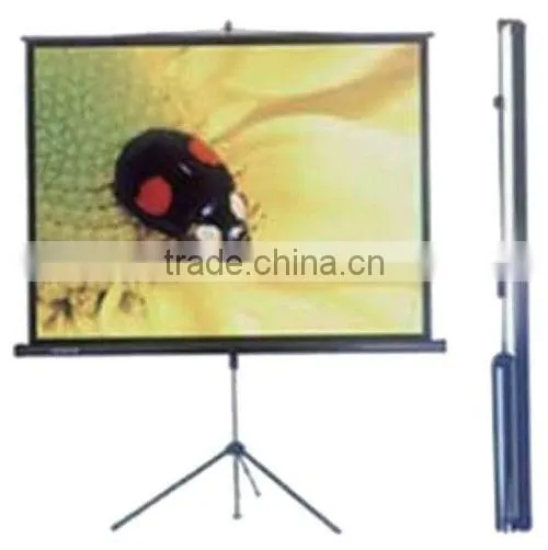 HD Stand Tripod Projection Screen With Aluminum Support