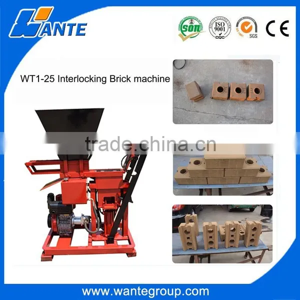 2016 Hot Selling Factory Price WT1-25 Clay Interlocking Bricks Block Making Machine Production Line photo-4