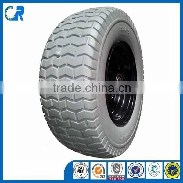 Garden Tool Cart Turf Pattern Flat Free Tire 6.50-8 Foam Tire photo-5
