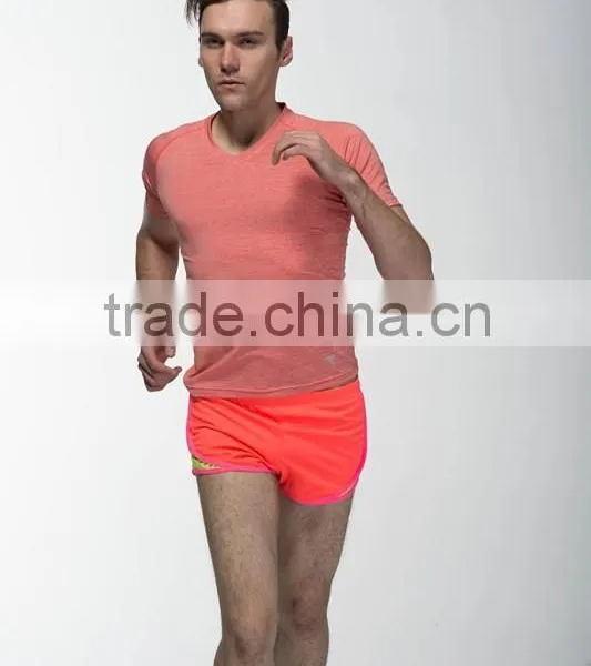 Men Plain 100% Polyester Custom T-shirt ,running Wear photo-2