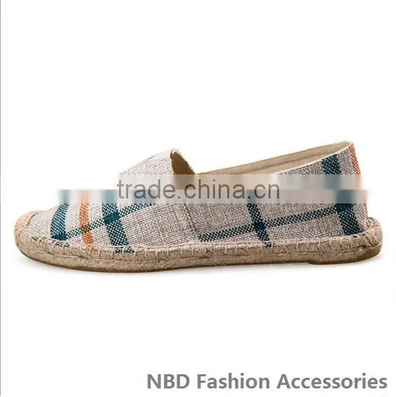 Vintage Unisex Casual Shoes , Cottpn Hemp Material Rubber Sole Shoes