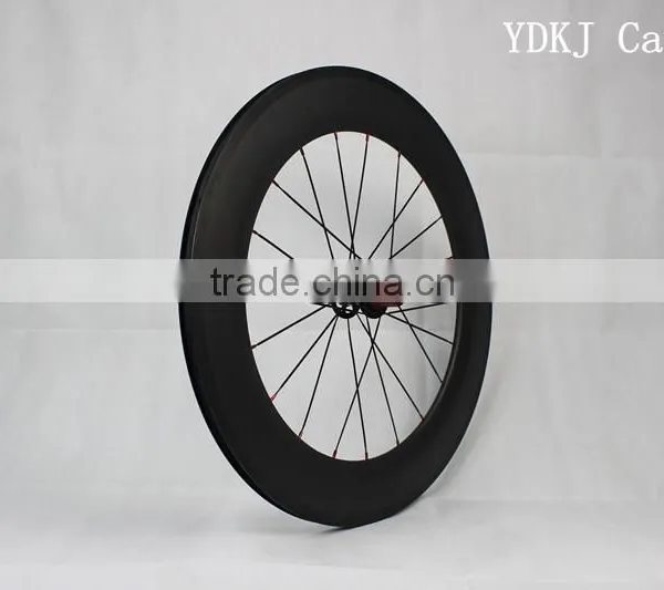 88mm Carbon Clincher TUBULAR Road Bike 700c Carbon Fiber Rims UD/3K Matt Full Carbon Rim for Road Aero Bike photo-3