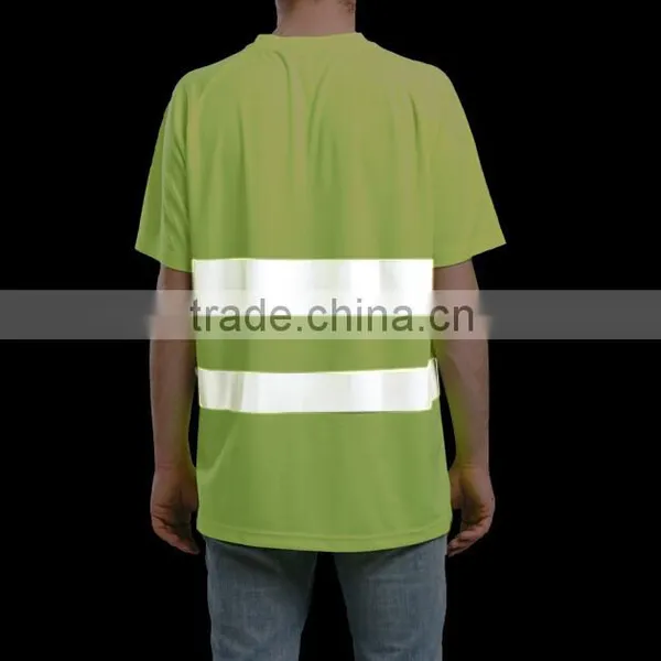 High Visibility Fluorescence Safety T-shirt Heat Reflective Clothing photo-3