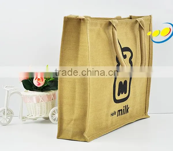 Fashion Shopping Jute Bag Multi-purpose Storage Bag photo-3