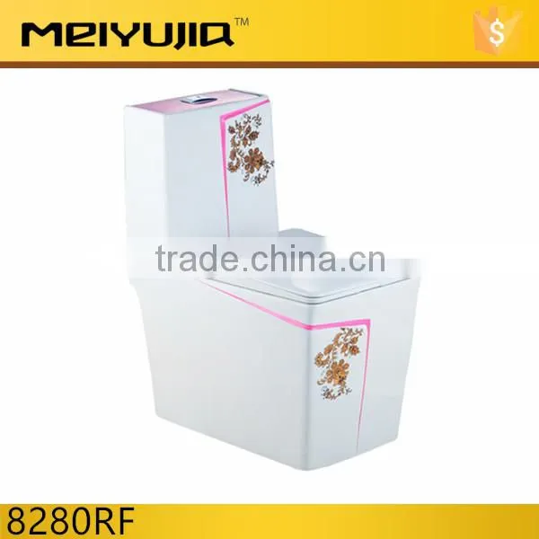 8280R Chinese Ceramics Sanitary Ware Washdown 250mm Roughing in 4 Inches One Piece Color Toilet Prices photo-6