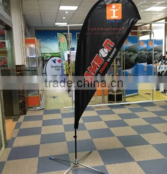 Double Side Print Polyester Flying Banner Flag Stand Teardrop Flag Fabric Banner
