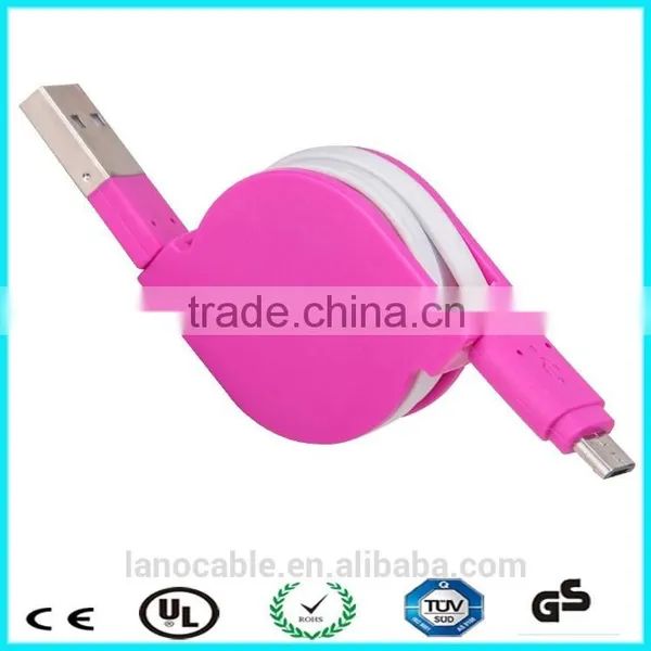 Colorful Retractable Flat Usb Cable photo-3