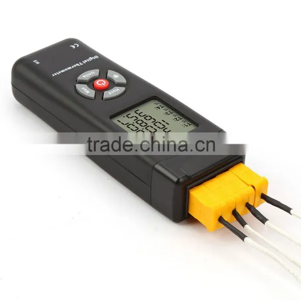 Four Channel Digital Thermometer 4 K-Type Thermocouple Sensor 1350C 2462F TL-TK02 photo-4