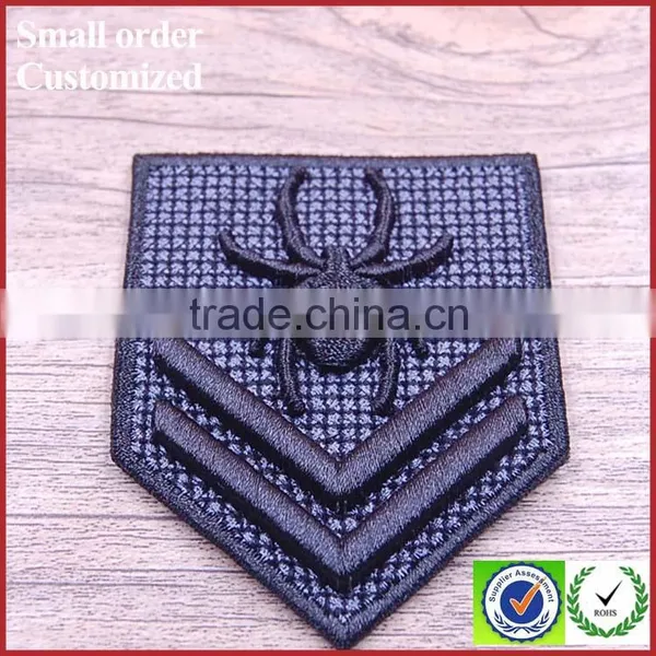 High Quality 3D Letter Embossed Garment Accessories Custom Embroidery Patch photo-2