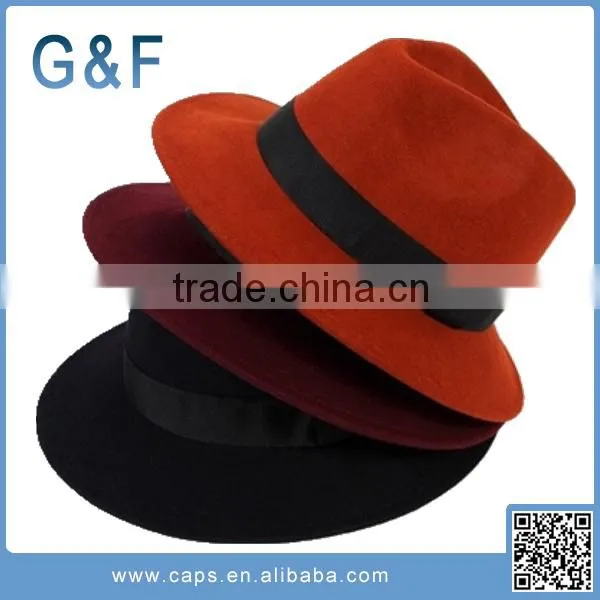 Popular Design Wholesale Women Wide Brim Felt Hat photo-3