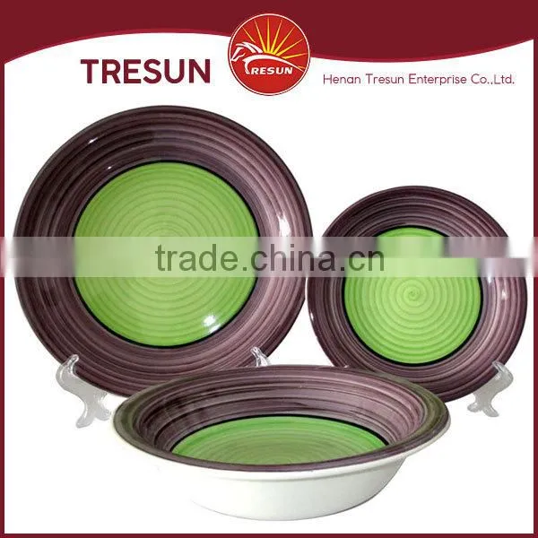 Round Shape 18pcs Handpainted Ceramic Dinnerware/stoneware Dinnerset Tableware Made in China photo-5