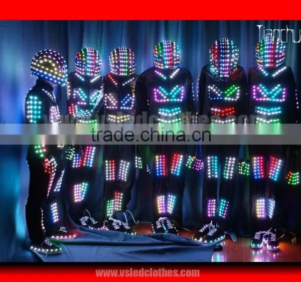 TC-067 Hip Hop Dance Apparel, LED Rope Light-up Costume, LED Tron Costume photo-2