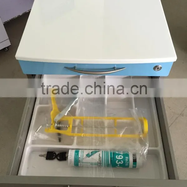 Dental Trolley, Stainless Steel Mobile Cabinet With ABS Trays photo-2