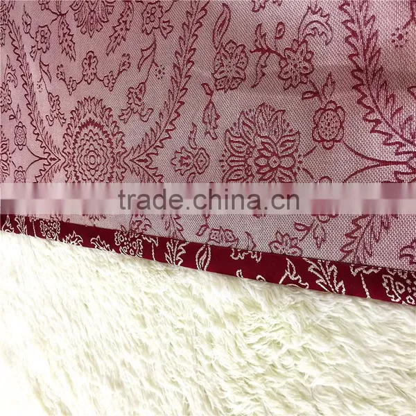 New Arrival 100% Polyester Embroidery Window Curtain Fabric photo-4
