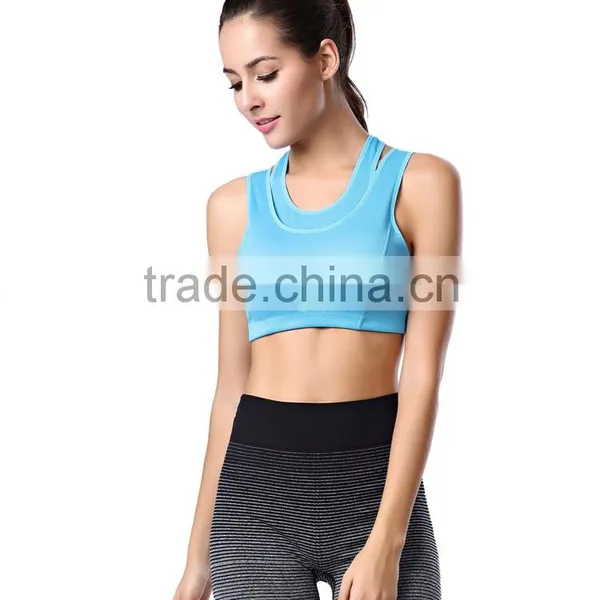 Women Sport Bra ,fitness Running Quick Dry Bra, Female Yoga Fake Two Sport Bra WA20 photo-6