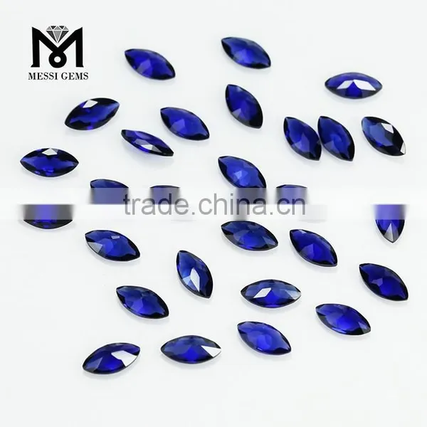 Wuzhou Direct Sale Faceted Loose Stones Marquise 3 x 6 mm 34# Corundum Gemstone photo-4