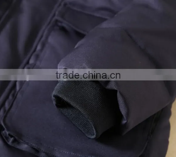 Latest Design Winter Duster Freezer Men Feather Goose Down Long Coats, Hoody Faux Fur Parka Winter Jacket Man photo-5