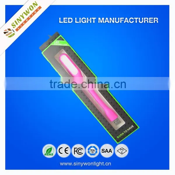 Sinywon 2015 Colorful Hot Selling Portable Reading Flexible Micro Usb Led Light