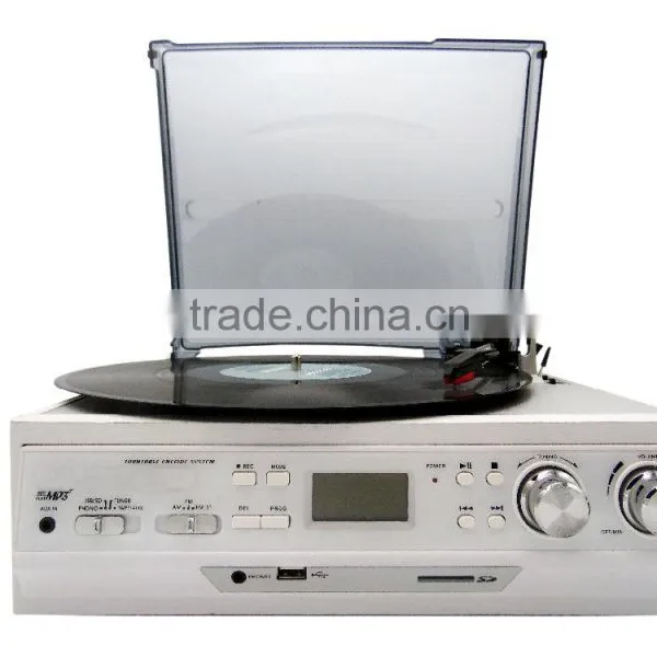 Rain Lane Nostalgic Gramophone 3 Speed Turntable Retro Phonograph Stylus For Vinyl Record Player photo-4