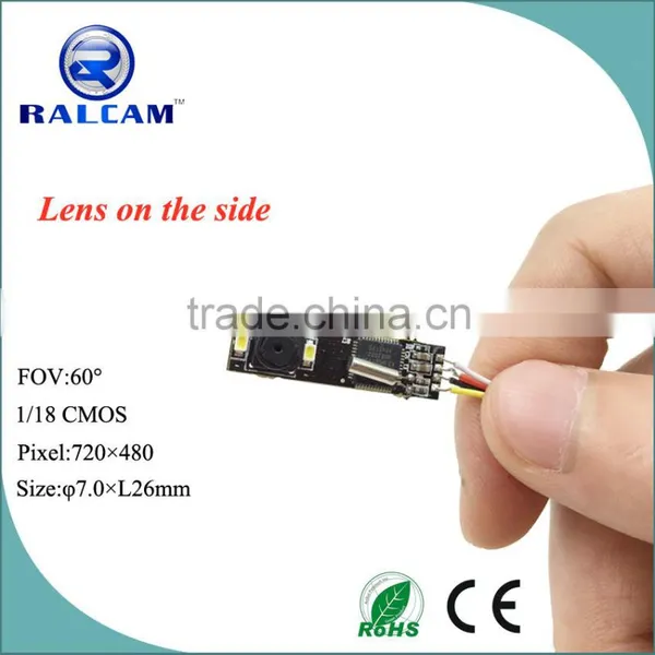 Lens on Side 60 Degree FOV Infrared LED Cmos Camera Module photo-2