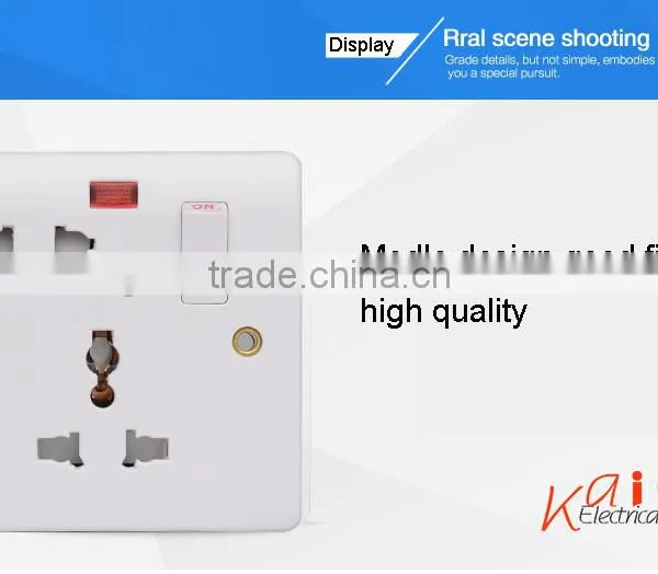 New Design 5 Pin MF Wall Socket and Switch photo-2